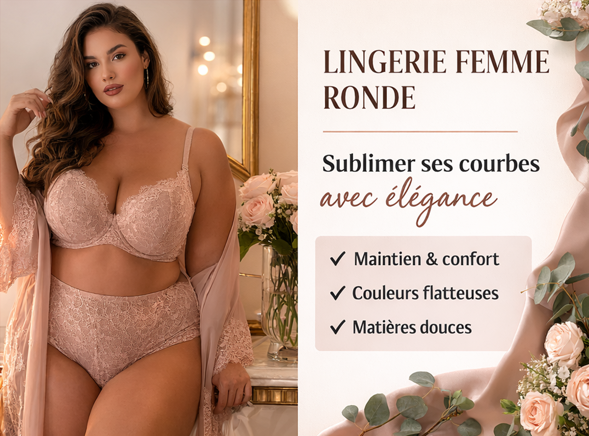 Lingerie femme ronde : comment sublimer ses courbes